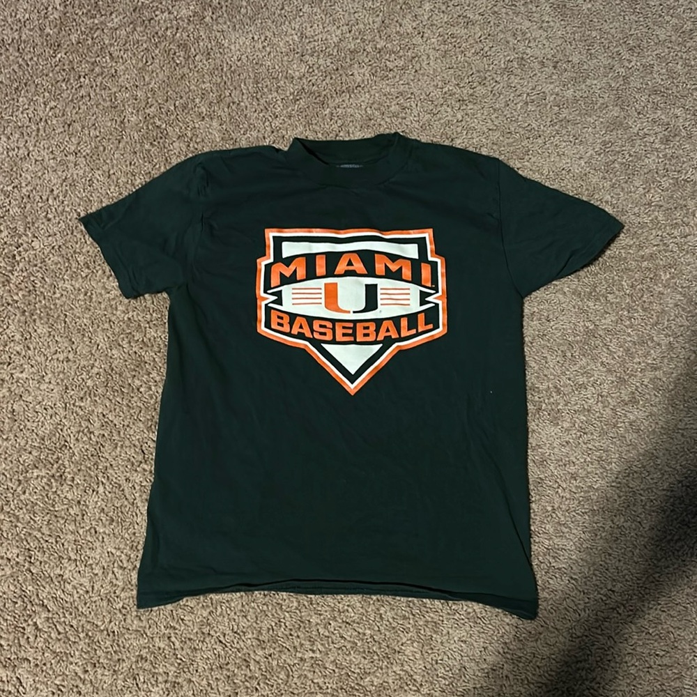 Champion University of Miami Baseball Youth Shirt
